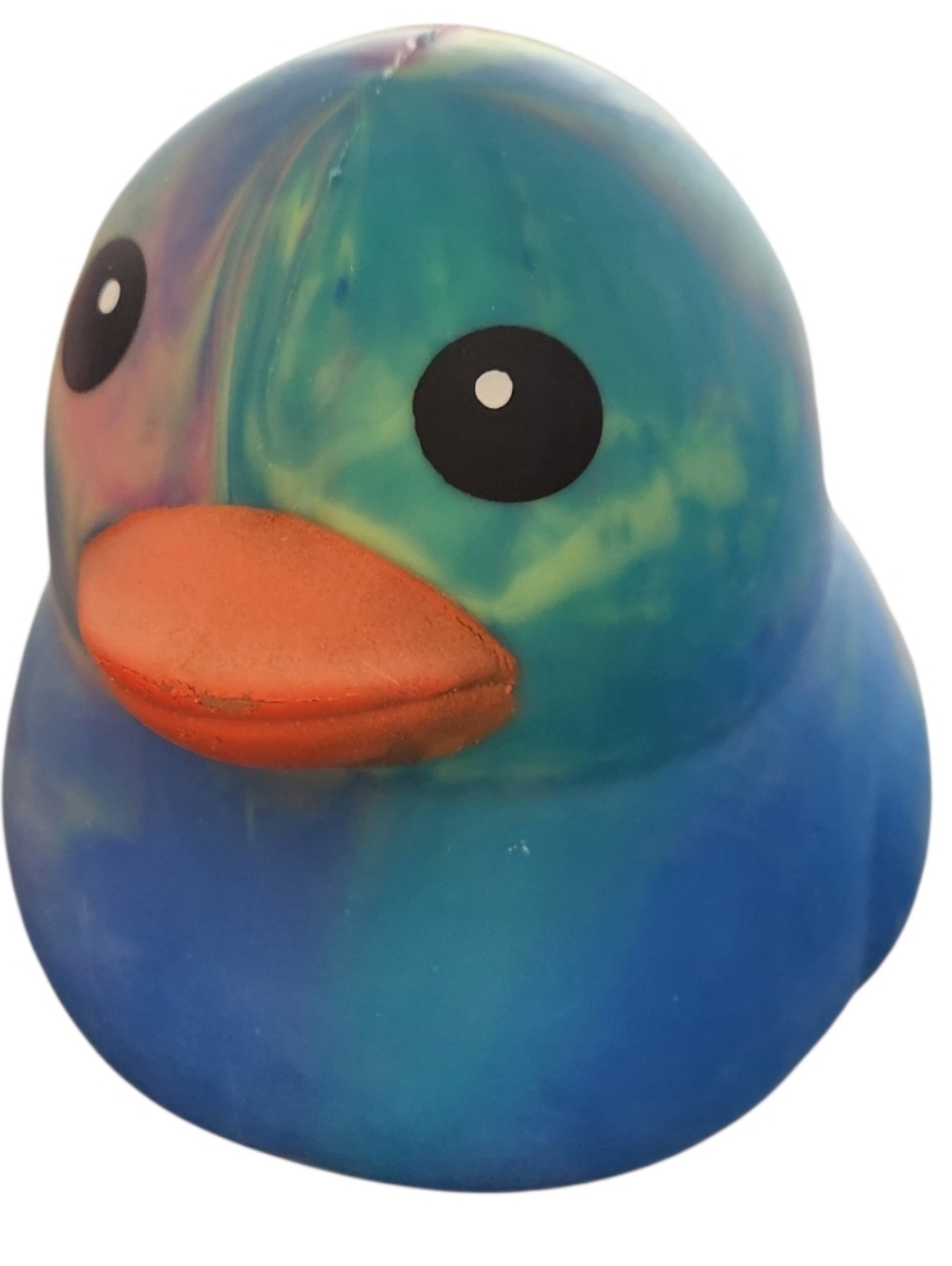 NWT Toymendous Jumbo Squishy Duck Blue/Multicolor Stress Relief FUN